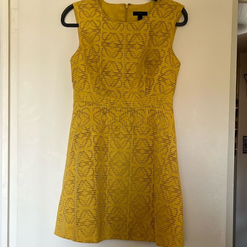 Yellow Sleeveless JCREW Dress